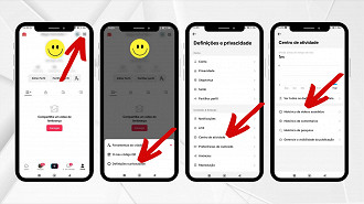 Como acessar o seu histórico de navegação no TikTok.