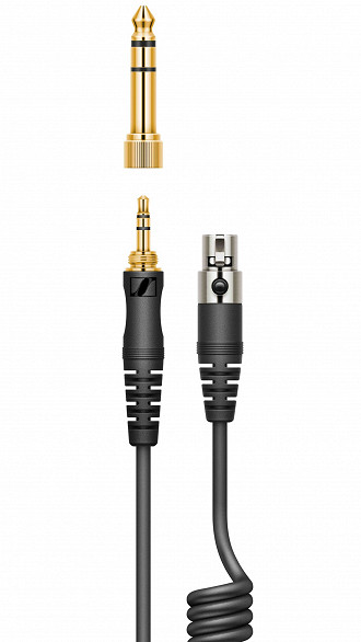 Cabo com conector mini XLR do Sennheiser HD 490 PRO. Fonte: Sennheiser