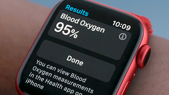 Oxigenação sanguínea Apple Watch; Foto Divulgação