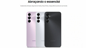 O Galaxy A05s teve upgrades bem vindos e seu preço no lançamento já é convidativo (Foto: Samsung Brasil/Reprodução)