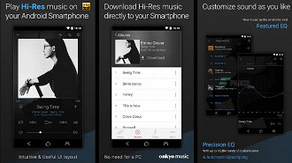 Onkyo HF Player - Lista dos melhores players de música para Android.
