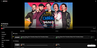 Versão web da Pluto TV ainda exibe a marca e as animações com a logotipo antiga