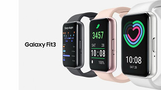 Galaxy Fit 3 terá formato quadrado que lembra um pouco os Apple Watch, bem diferente do formato da Galaxy Fit 2