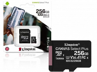 Cartão micro SD Kingston Canvas Select Plus. Fonte: Kingston