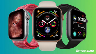 A construção de ambos os Apple Watch é muito parecida, eles contam com traseira e frontal com cristais de safira