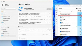 Influência do processo MoUSO Core Worker Process na atualização do Windows. Fonte: NeoWin