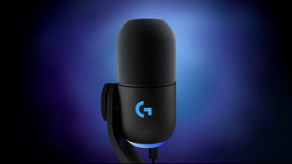 Utilizar microfones externos dedicados no PS5 - Na foto o Logitech G Yeti GX. Fonte: Logitech