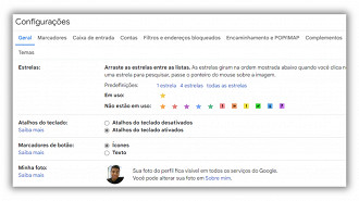 Ative os atalhos do teclado nas configurações do Gmail