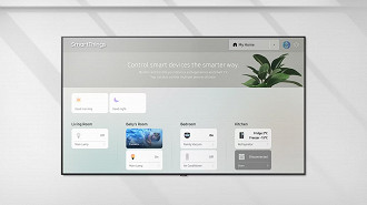 Os novos PCs centrais das casas inteligentes - Entenda do que as novas smart TVs são capazes. Fonte: Samsung