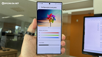 S24 Ultra controle de vivacidade da tela