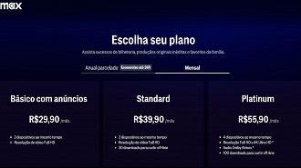 O plano de assinatura mensal sai a partir de R$ 29,90/mês.