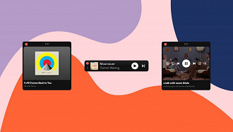 Formatos do miniplayer; Foto Spotify