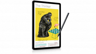 Voltado para a produtividade, o Tab S6 Lite acompanha S Pen. Imagem: Samsung/Reprodução