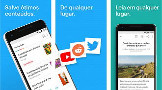 O Pocket te permite salvar qualquer conteúdo para ler ou ouvir mais tarde. Imagem: Pocket/Reprodução