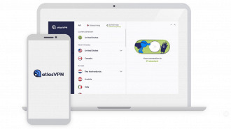 Atlas VPN. Imagem: Reprodução