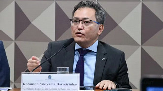 Secretário especial da Receita Federal, Robinson Barreirinhas, confirma queda das importações no Brasil. Imagem: Reprodução