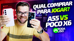 Qual o melhor celular intermediário para jogar? Galaxy A55 vs POCO X6 // RODA LISO