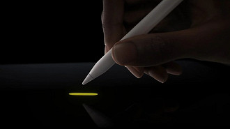 A Apple Pencil Pro tem suporte a gestos. Imagem: Apple/Reprodução