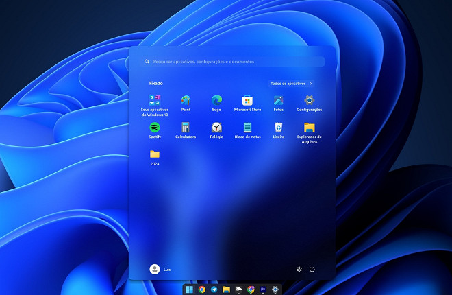 Como diminuir o tamanho da barra de tarefas do Windows 11