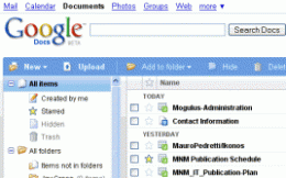 Google Docs: Armazenamento virtual de 1GB