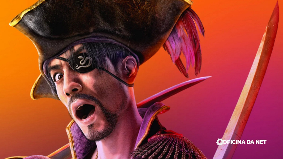 Like a Dragon: Pirate Yakuza chega no PC e consoles. Imagem: Oficina da Net