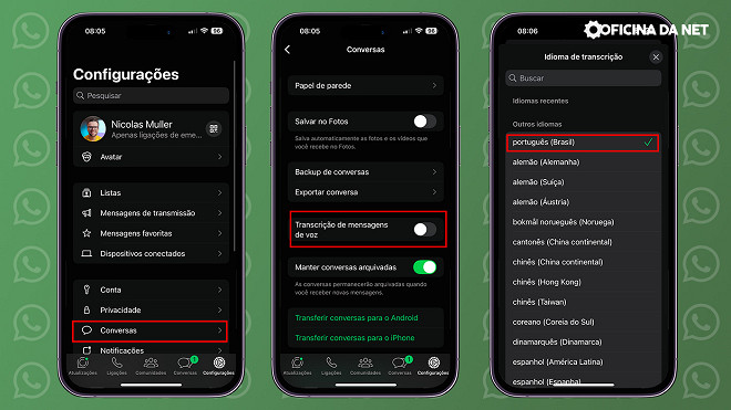 Transcrição de áudio no Whatsapp: Como ativar a nova função?