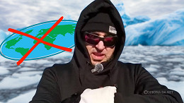 Terraplanista vai à Antártica, quebra a cara e diz que a Terra é redonda mesmo Terraplanista vai à Antártica, quebra a cara e diz que a Terra é redonda mesmo