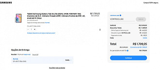 Tablet Samsung Galaxy Tab S6 Lite com 38% de desconto nessa semana. Tablet Samsung Galaxy Tab S6 Lite com 38% de desconto nessa semana.