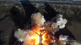 Foguete da SpaceX explode no ar durante teste no Texas, mas Musk mantém otimismo Foguete da SpaceX explode no ar durante teste no Texas, mas Musk mantém otimismo