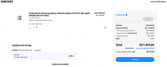 Galaxy Watch6 Classic LTE 47mm com 63% de desconto na Samsung. Galaxy Watch6 Classic LTE 47mm com 63% de desconto na Samsung.