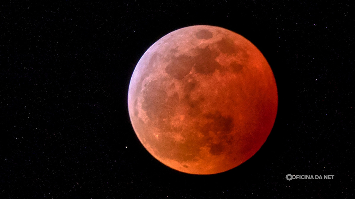 Como observar a Lua de Sangue. Imagem: Oficina da Net