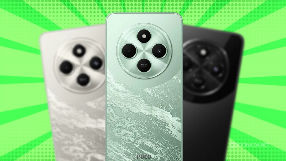 POCO C75 em oferta na Amazon. Imagem: Oficina da Net