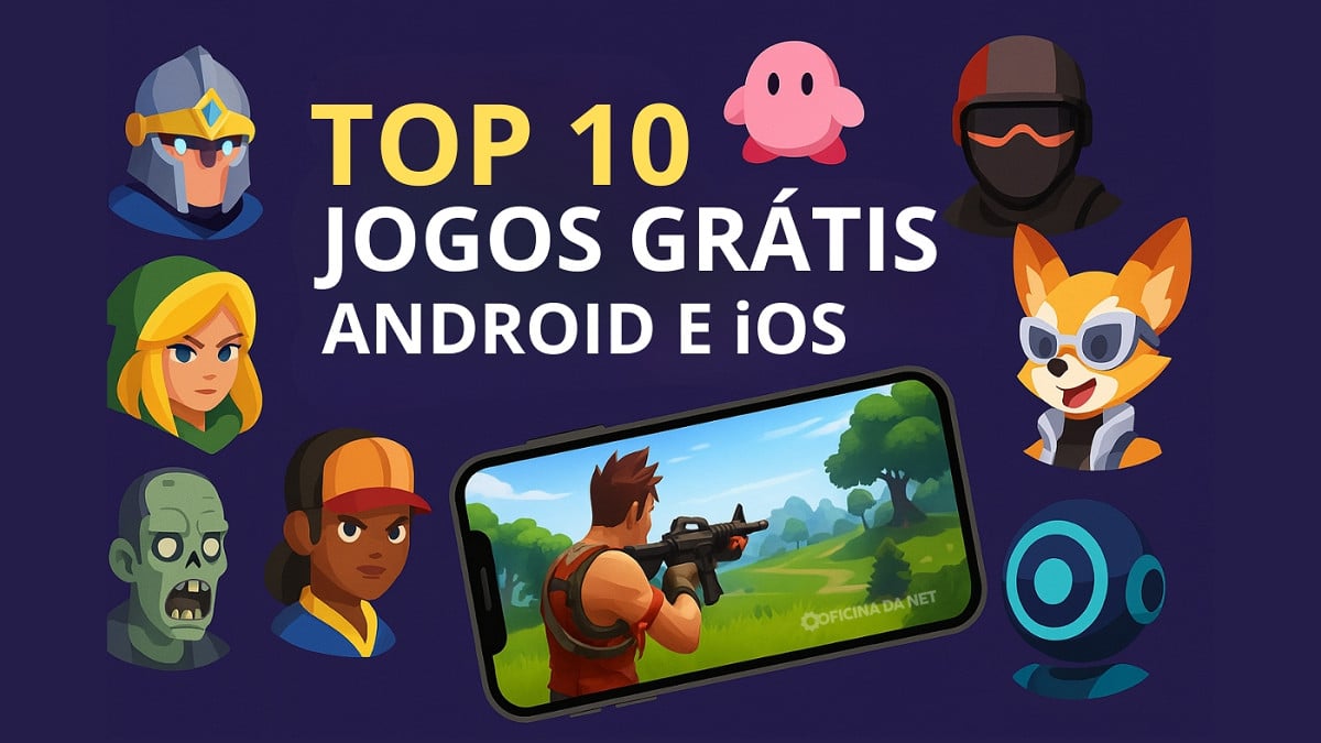 Listei 10 jogos para você jogar de graça no seu celular Android ou iOS. Imagem: Oficina da Net