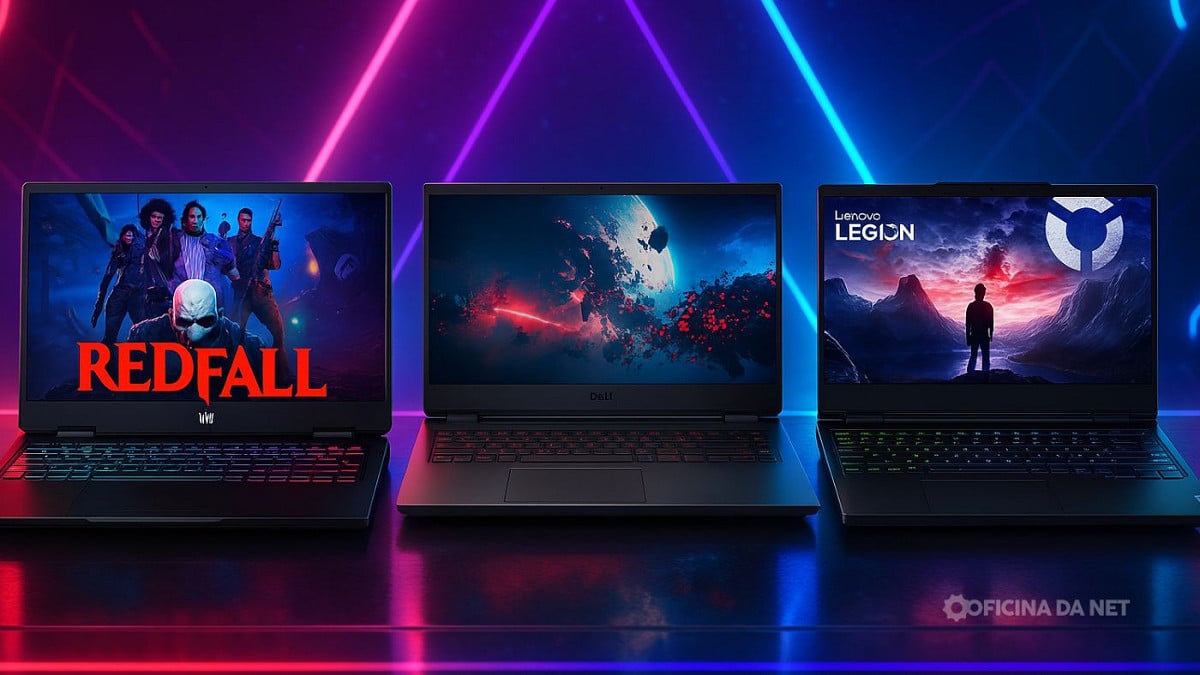 3 notebooks com RTX 4060 que valem cada centavo. Imagem: Oficina da Net