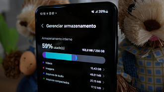 Armazenamento do Galaxy M55 Armazenamento do Galaxy M55
