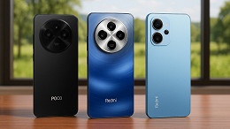3 celulares Xiaomi custo-benefício de 256 GB até R$ 1.300