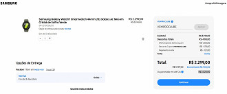 Samsung Galaxy Watch7 com desconto de 72% na Samsung!