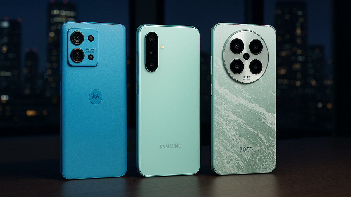 3 celulares de 256 GB em oferta. 