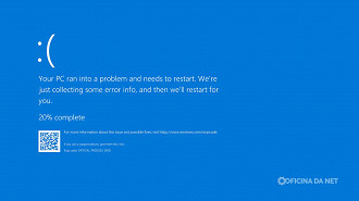 Tela azul da morte tem sido cada vez mais comuns no Windows 11. Imagem: Reprodução Tela azul da morte tem sido cada vez mais comuns no Windows 11. Imagem: Reprodução