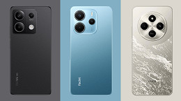3 celulares Xiaomi de 256 GB para comprar até R$ 1.500