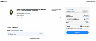 Galaxy Watch7 com 55% de desconto nessa semana na Samsung! Galaxy Watch7 com 55% de desconto nessa semana na Samsung!