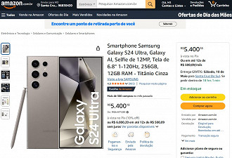 Oferta do S24 Ultra na Amazon Oferta do S24 Ultra na Amazon