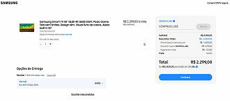 Smart TV QLED 4K de 50 modelo Q60D com mais de 50% de desconto. Smart TV QLED 4K de 50 modelo Q60D com mais de 50% de desconto.