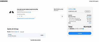 Galaxy Buds FE com 40% de desconto! Galaxy Buds FE com 40% de desconto!