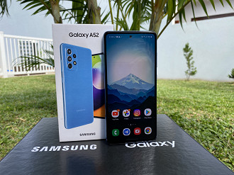 Galaxy A52 não tem mais suporte da Samsung. Fonte: Oficina da Net