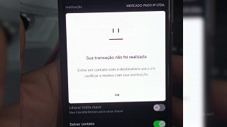 Pix do Next para uma conta do Mercado Pago não funciona, Imagem: Oficina da Net Pix do Next para uma conta do Mercado Pago não funciona, Imagem: Oficina da Net