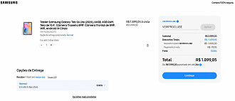 Galaxy Tab S6 Lite de 64GB Wi-Fi com 37% de desconto na Samsung. Galaxy Tab S6 Lite de 64GB Wi-Fi com 37% de desconto na Samsung.