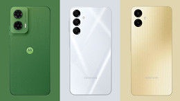 3 celulares 5G de 128 GB para comprar até R$ 1.200