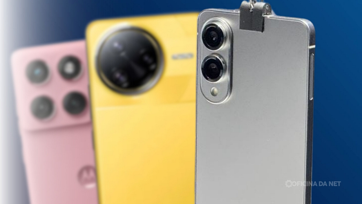 Os celulares mais aguardados de maio de 2025. Imagem: Oficina da Net