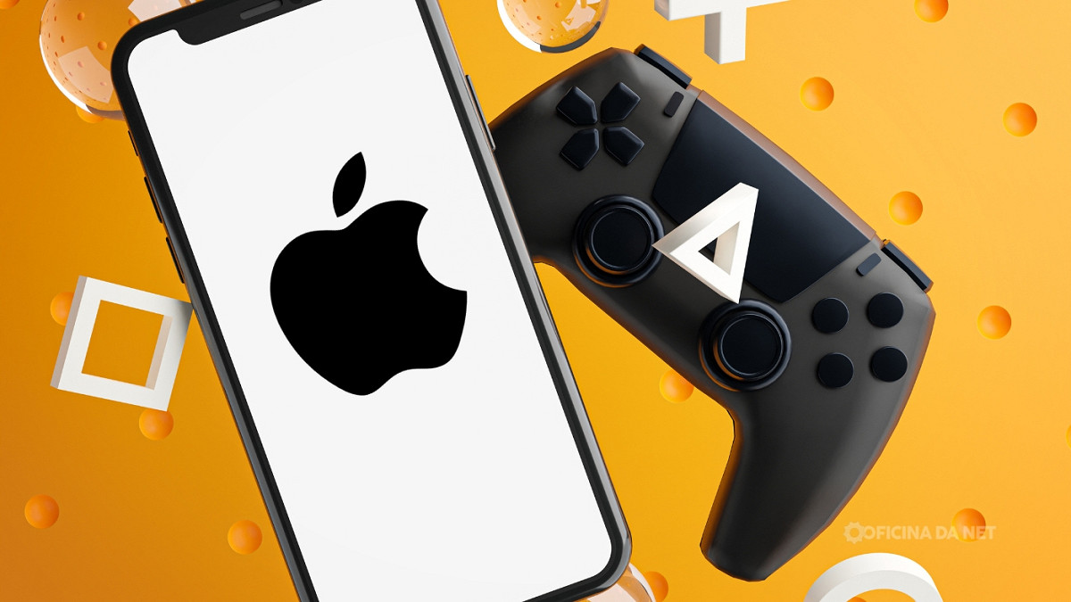 Agora dá pra comprar jogos no PS5 usando Apple Pay direto do iPhone. Imagem: Oficina da Net